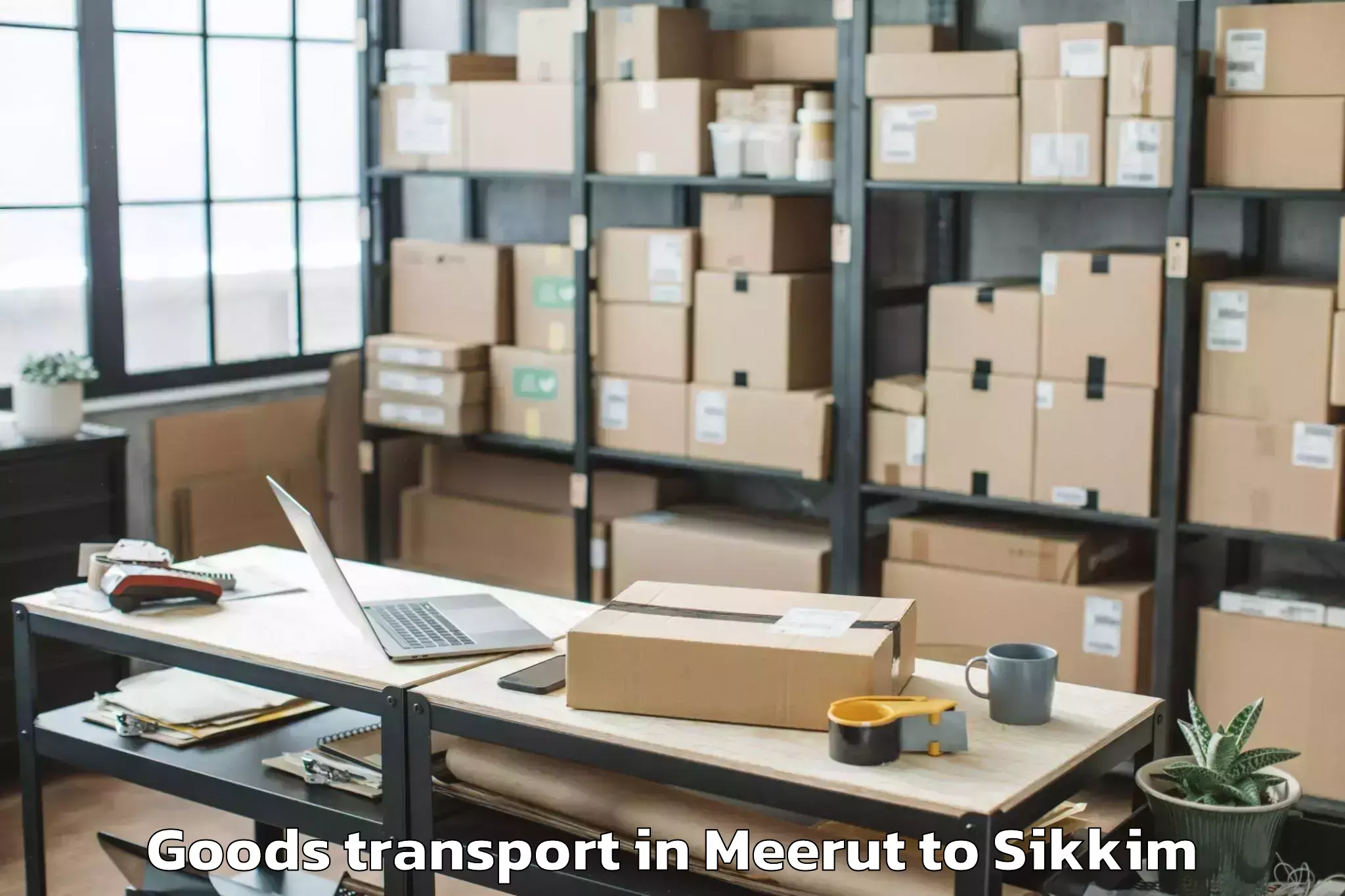 Hassle-Free Meerut to Vinayaka Missions Sikkim Unive Goods Transport